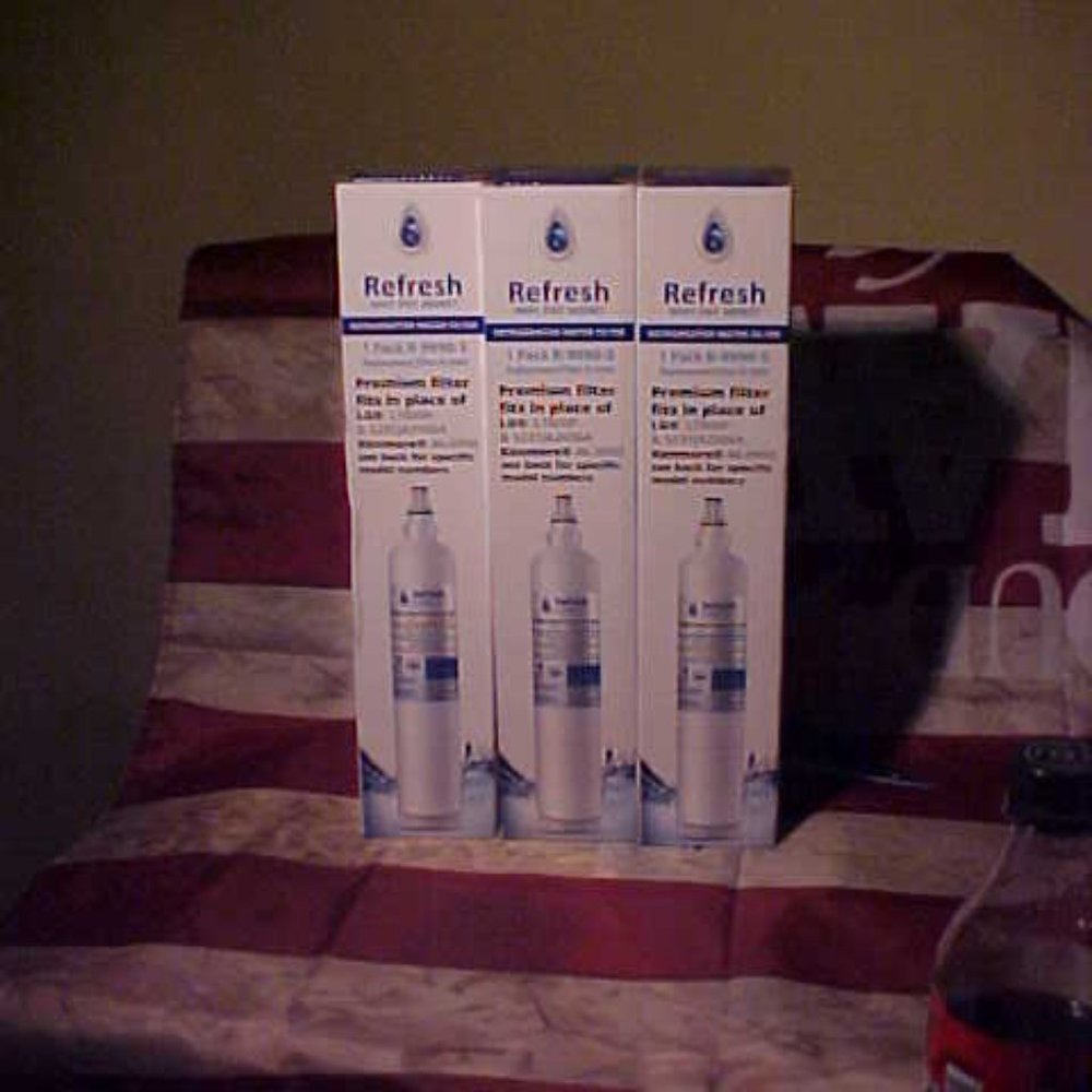 Lot of 3 Premium Refrigerator Water Filters for Kenmore 46-9990, LG LT600P 5231